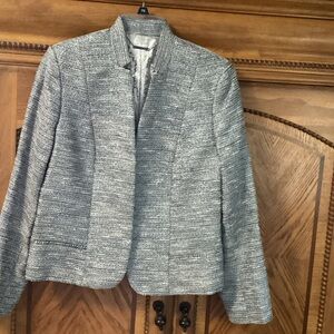 Elie Tahari Boucher Metallic Tweed Tori Blazer Size 10 US EUC, Perfect.